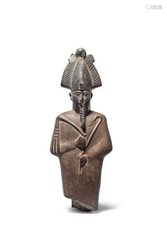 An Egyptian steatite figure of Osiris