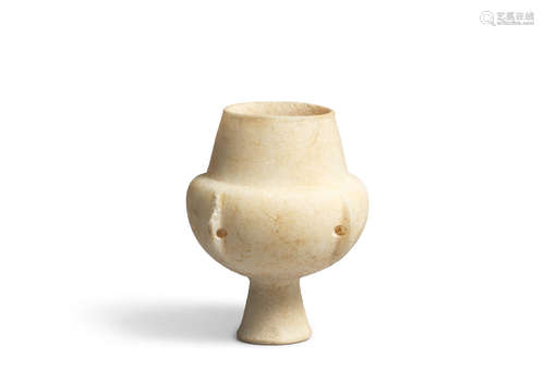 A Cycladic marble kandila