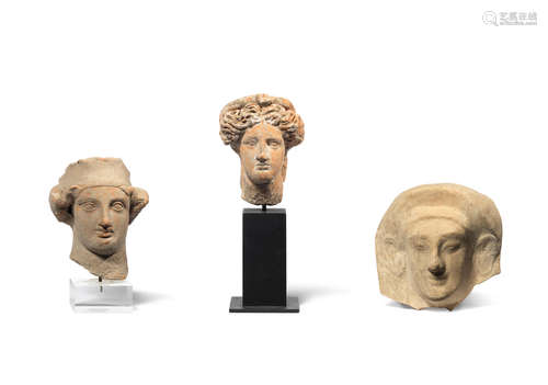 Three Greek terracotta heads  3