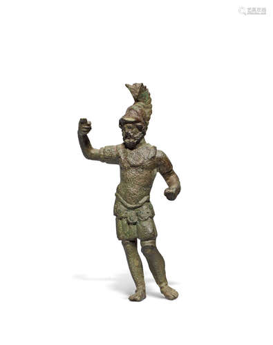 A Roman bronze statuette of Mars Ultor