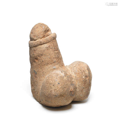 A Roman stone votive phallus