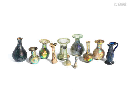 A group of eleven miniature Roman glass vessels  11