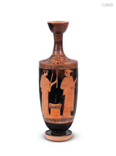 A large Attic red-figure lekythos