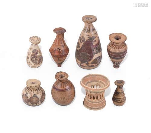 Eight Corinthian pottery vessels   8