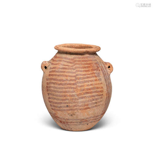 An Egyptian pottery jar