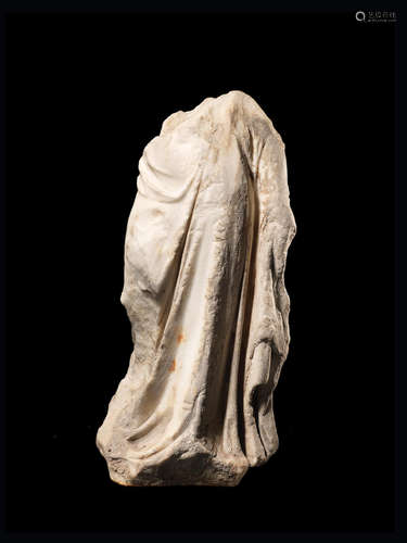 A Roman marble fragmentary draped goddess