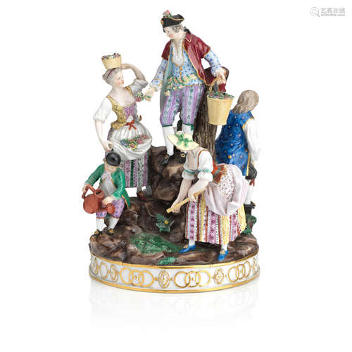 Early 20th Century A Meissen figure group