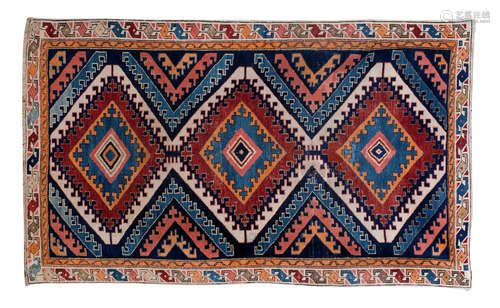 102cm x 169cm A Kurdistan 19th century rug