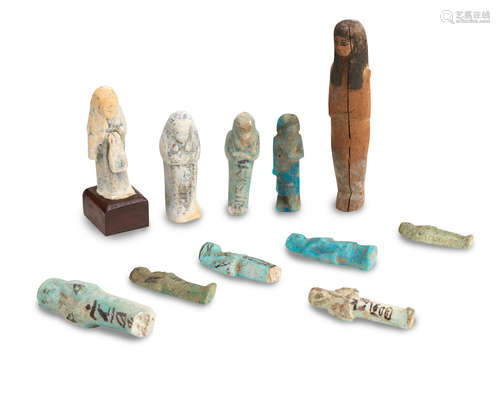 11  ELEVEN EGYPTIAN SHABTIS