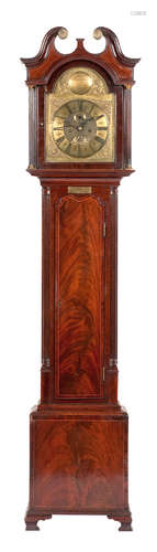 Engraved John Taylor  A 19th century mahogany longcase clock