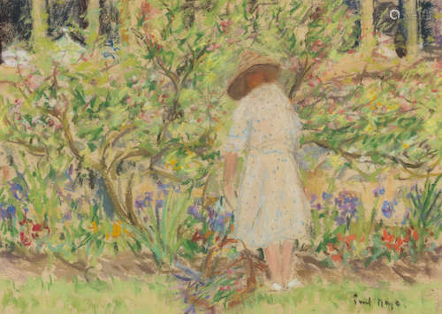 Jessie in the Garden Paul Maze(French, 1887-1979)