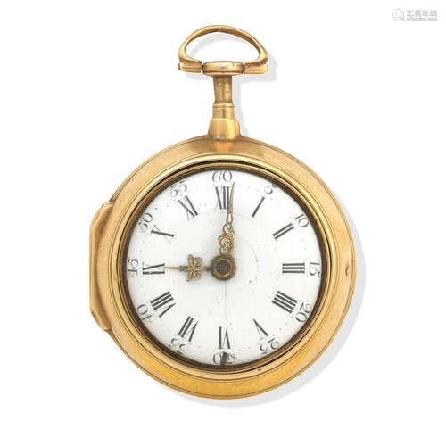 William Maggs, London  A yellow metal pair cased pocket watch