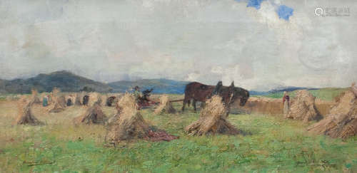 Harvest, Killin Archibald Kay, RSA RSW(British, 1860-1935)