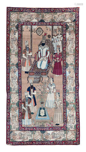 Central Persia, 228cm x 134cm A Kirman rug