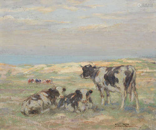 Cattle in a Summer Pasture George Smith, RSA(British, 1870-1934)