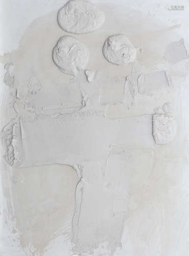 Plaster Relief Painting  unframed William Johnstone OBE(British, 1897-1981)