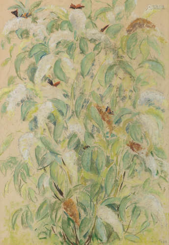 Butterflies and Flowers Paul Maze(French, 1887-1979)