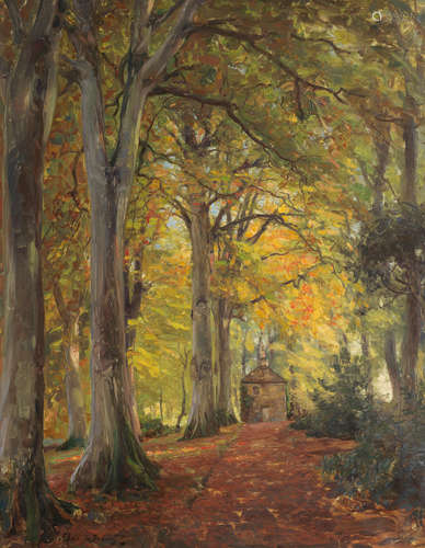 Beech Trees at Kilkerran, Ayrshire Alexander Brownlie Docharty(British, 1862-1940)