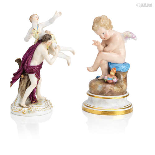 Late 19th/early 20th Century Two Meissen figures