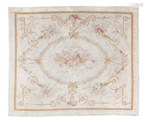 France 244cm x 178cm A small Aubusson carpet