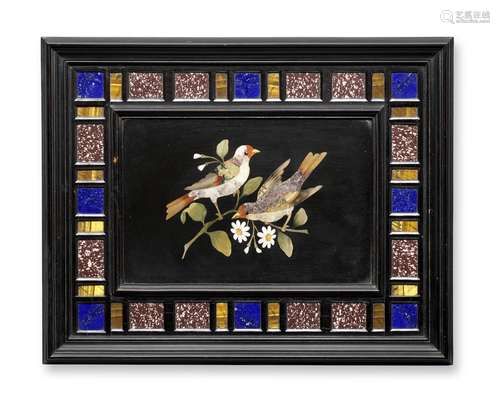 A 19th century Italian pietra dura panel