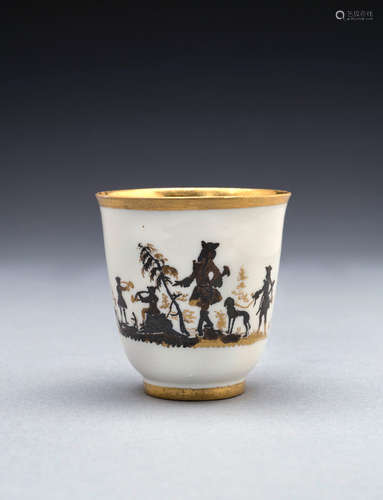 A very rare early Meissen chocolate cup, circa 1715-20