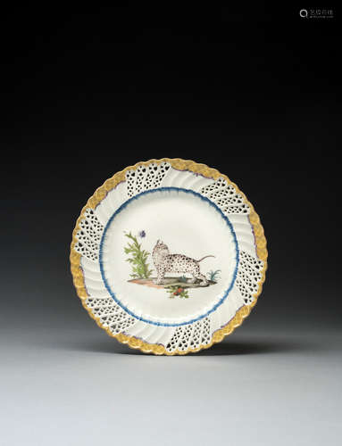 A Meissen dessert plate from the 'Japanisches Tafelservice' for Frederick the Great of Prussia, circa 1763