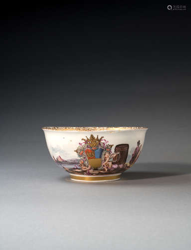 A Meissen armorial waste bowl from Foscari service, circa 1740