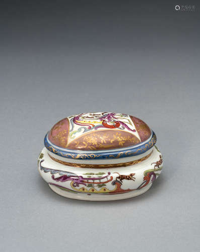 A Meissen sugar bowl and cover, circa 1730