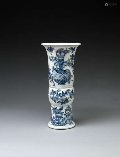 A very rare Meissen Augustus Rex vase, circa 1725