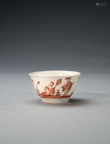 A rare Meissen teabowl, circa 1723