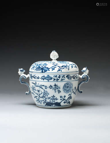 A Meissen double-handled tureen and cover, circa 1735-40