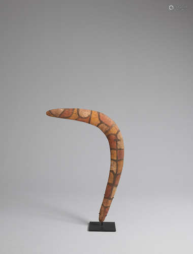 A rare boomerang, Tully region, north eastern Queensland, c.1920 height: 53.0cm (20 7/8in). Maker Unknown