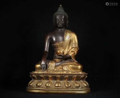 A Gilt Bronze Figure Of BHAISAJYAGURU