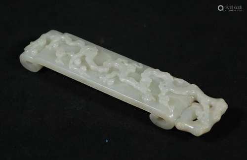 A Carved Hetian Jade Ink Rest