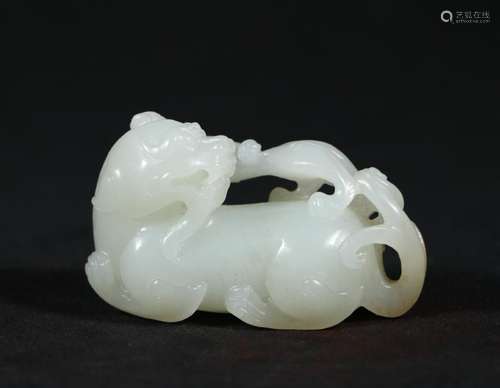 Carve White Jade Beast