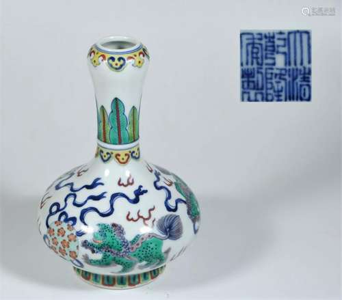 Doucai Porcelain Vase With Mark