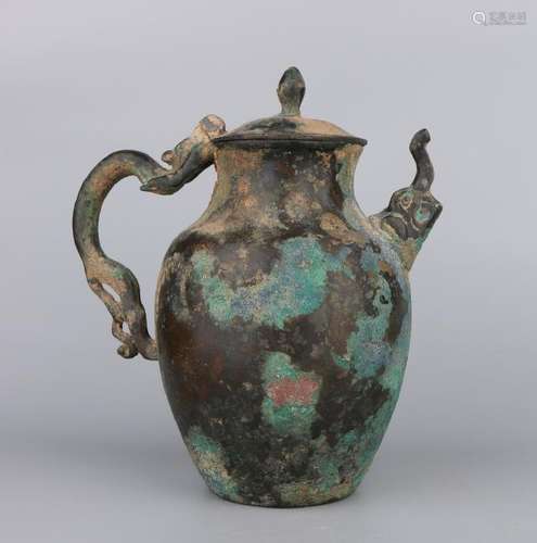 Archaic Bronze Animal Water Pot