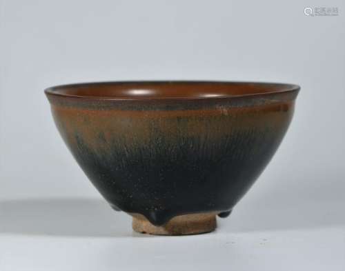 A Chinese Jian Ware Porcelain Tea Bowl