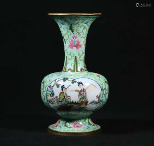 A Cloisonne Enameled Bronze Vase