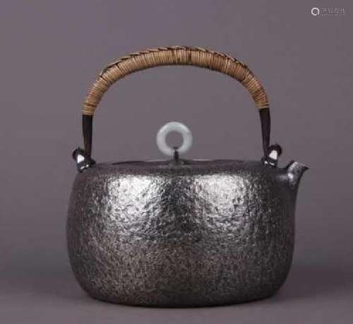 Japanese Silver Tea Pot With Mark