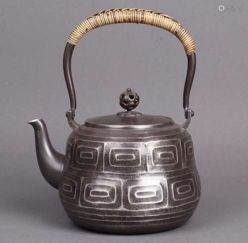 Japanese Silver Tea Pot With Mark