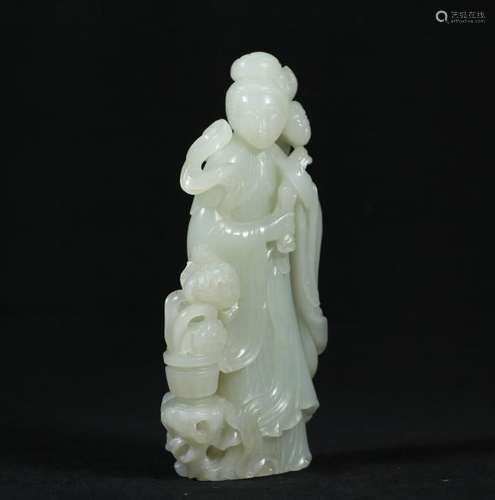 Hetian Jade Carving Of GuanYin