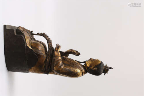 A Chinese Gilt Bronze Buddha