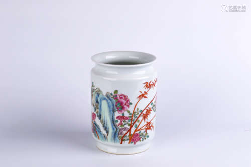 A Chinese Famille-Rose Porcelain Vase