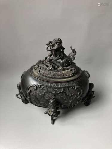 A Chinese Bronze Incense Burner