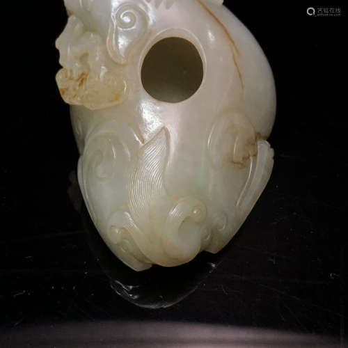 A Chinese Carved Jade Water Pot