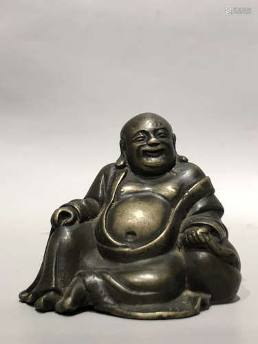 A Chinese Bronze Figure of Luohan