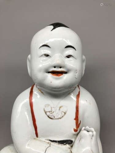 A Chinese Famille-Rose Porcelain Boy
