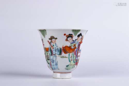 A Chinese Famille-Rose Porcelain Cup